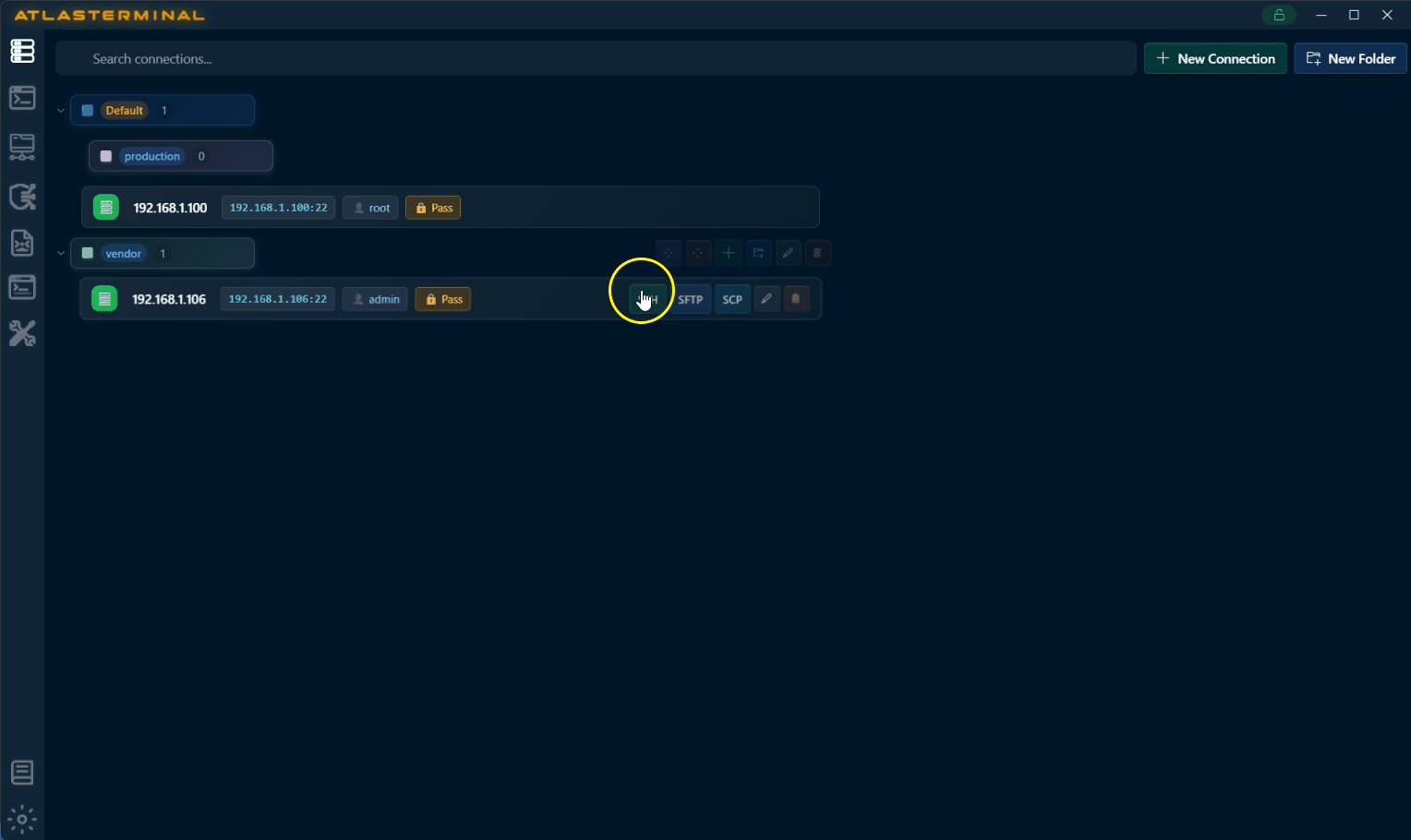 Atlas Terminal in action